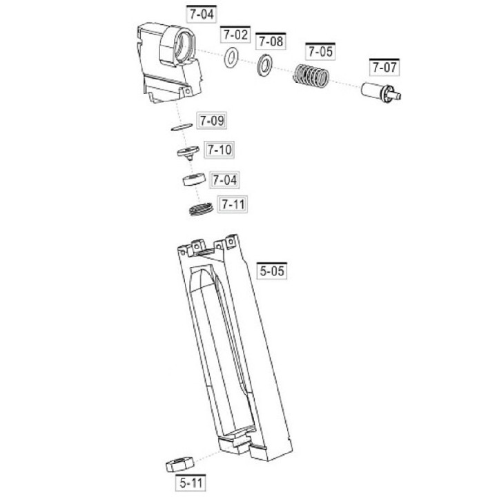 Percuteur CO2 ASG | Spare part CZ75 P-07 and STI Duty