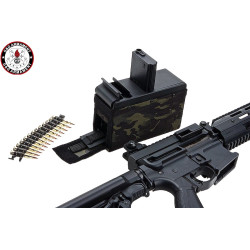 Réplique airsoft AEG LMG G&G CM16 chargeur ammobox 2500 billes