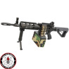 G&G CM16 LMG réplique airsoft AEG mitrailleuse légère noire