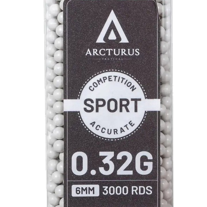 Billes de précision Arcturus 0.32g pour réplique airsoft puissance élevée