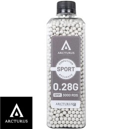 billes airsoft 0.28g Arcturus RS SPORT bouteille 3000 BBs