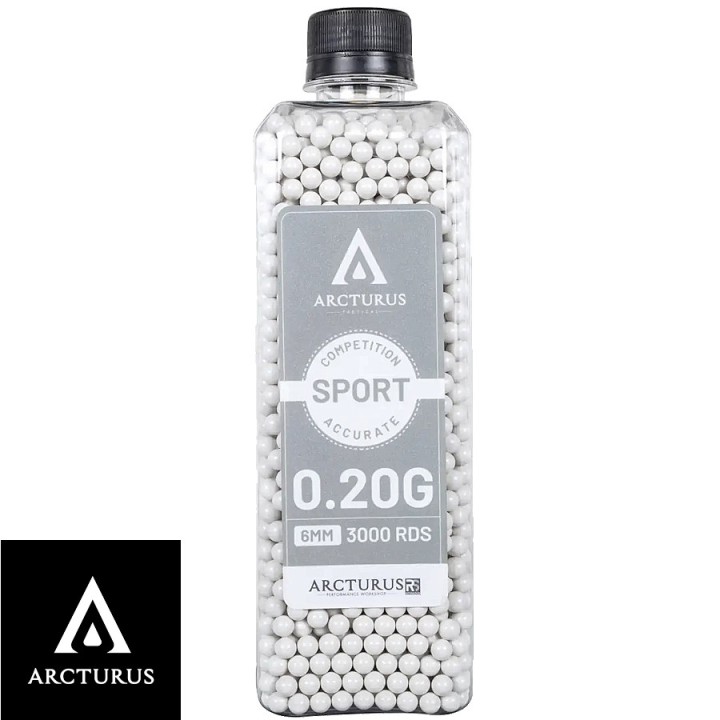 Airsoft balls 0.20g Arcturus RS SPORT Match Grade | 3000 high precision balls