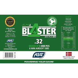 Airsoft BB ASG Alpha Blaster PLA 0,32g - 3300 BB Biodegradable 5,95mm