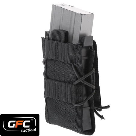 Poche porte chargeur MOLLE en nylon noir GFC Tactical Modular Pouch