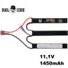 Batterie LiPo 11.1V 1450mAh 25C T-Dean Duel Code pour airsoft