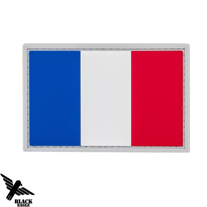 Patch France 3D en PVC pour équipement tactique Black Eagle