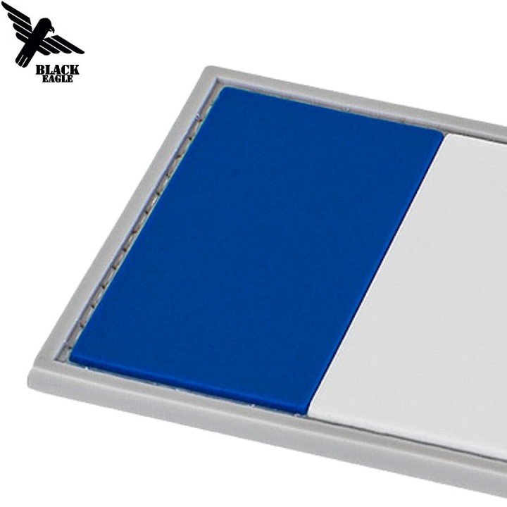 Insigne tactique PVC tricolore identification nationale pour gilet Black Eagle