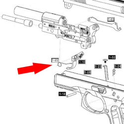CZ75D ASG trigger spring - Original technical reference 1-22