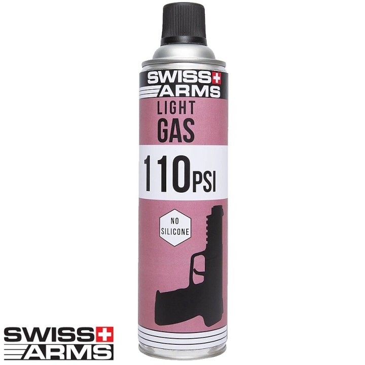 Swiss Arms gas cylinder 110 PSI | Dry gas for GBB plastic cylinder head