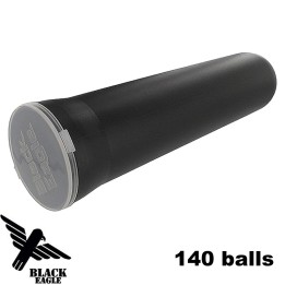 Black Paintball Tube 140 Bullets .68 Caliber | Black Eagle