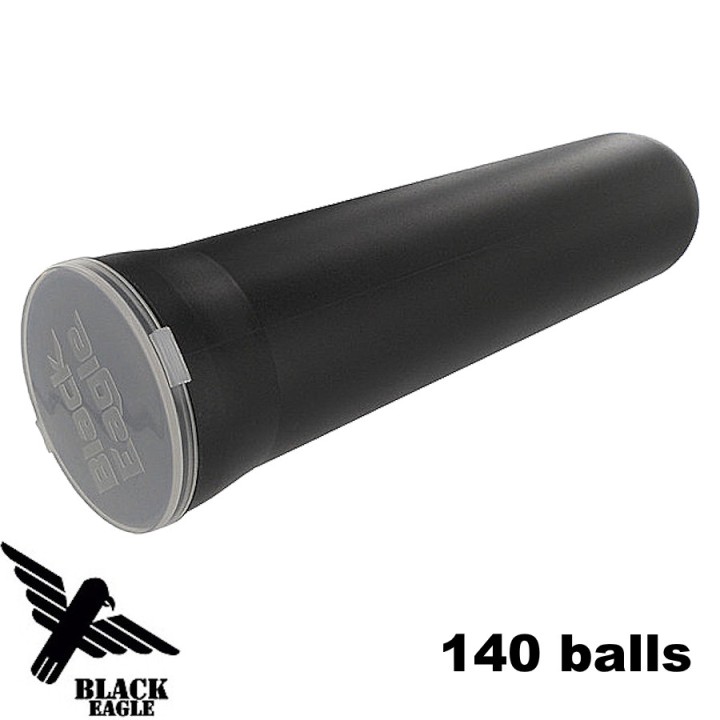 Black Paintball Tube 140 Bullets .68 Caliber | Black Eagle