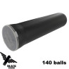 Black Eagle - Paintball Black Tube 140 Bullets .68 Caliber - Flick Lid Rapide