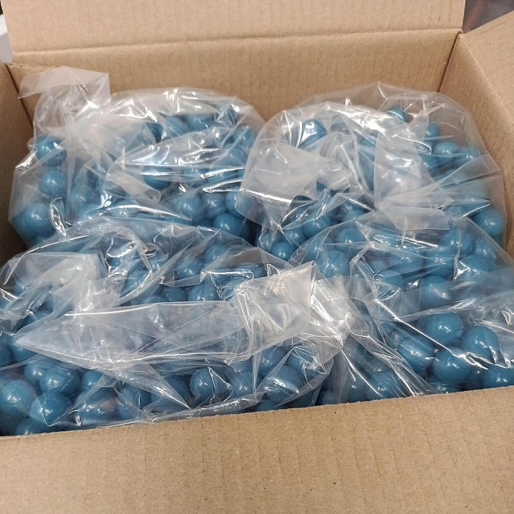 Billes de paintball 68 biodégradables peinture bleue