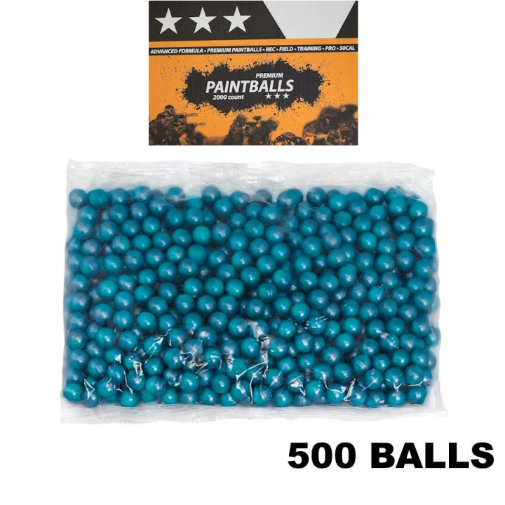 Sachet 500 billes de paintball 68 usage loisir