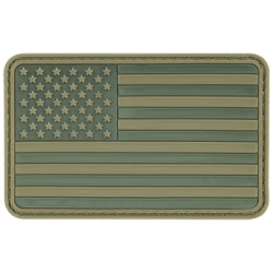 Patch USA fond noir/olive
