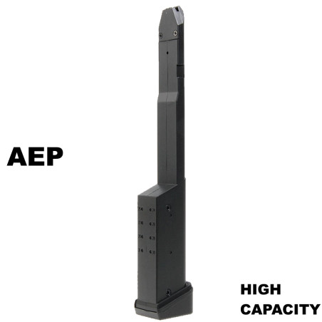Chargeur haute capacité pour pistolet AEP Yakuza Delta Tactics noir