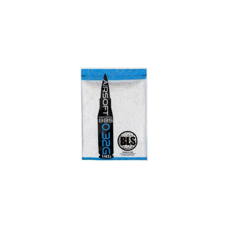 BLS PRECISION Airsoft Pellets 0.32g, 3120 BBs (Bag) - White