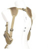 DMoniac Holster d'épaule Tan Universel compatible Revolver