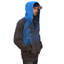 Veste a capuche Empire ZE Splash Blue 2XL