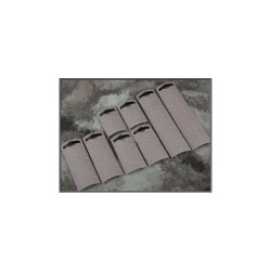 ERGO Diamond Plate Rail Cover Set - Dark Earth (8-Pack) [Black Eagle Corporation]