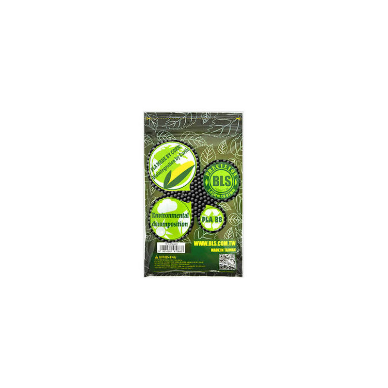 BLS BIO Airsoft Pellets 0.28g, 3500 BBs (Bag) - Black