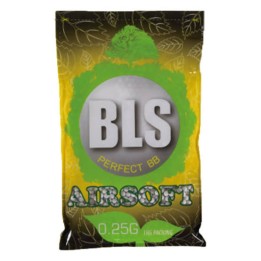 BLS BIO Airsoft Pellets 0.25g, 4000 BBs (Bag) - Black