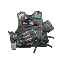 Tactical Vest Black Eagle - Version Camo L-Pouch (Mid Cap)