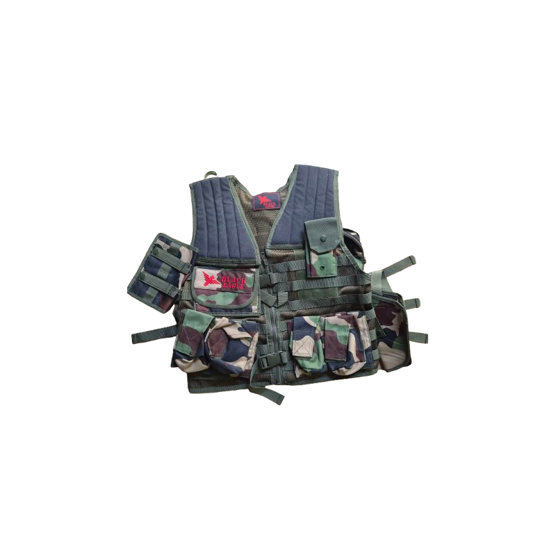 Tactical Vest Black Eagle - Version Camo L-Pouch