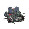 Tactical Vest Black Eagle - Version Camo L-Pouch