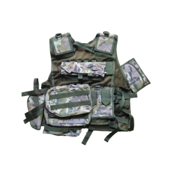 Tactical Vest Black Eagle - Version Forest Camo (High Cap)