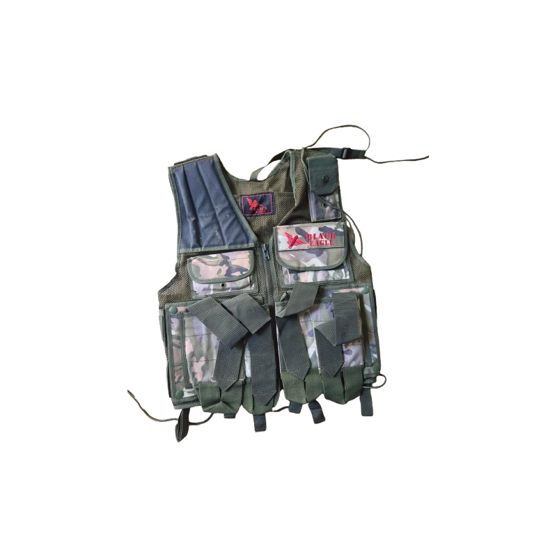 Tactical Vest Black Eagle - Version Forest Camo Variation (High Cap)