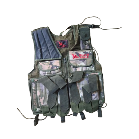 Tactical Vest Black Eagle - Version Forest Camo Variation (High Cap)