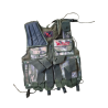 Tactical Vest Black Eagle - Version Forest Camo Variation (High Cap)