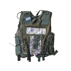 Tactical Vest Black Eagle - Version Forest Camo L-Pouch (High Cap)