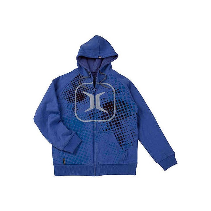 Invert Hoodie ZE Halftone Blue taille L - Vestes / Pull Over