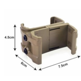 coupleur chargeur M4, coupleur STANAG, mag coupler M4, support double chargeur M16, accessoire AR15 airsoft, chargeur HK416, cou