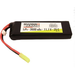 Batterie LiPo AN/PEQ 11.1v - 3600 mAh - 25C Tamiya -...