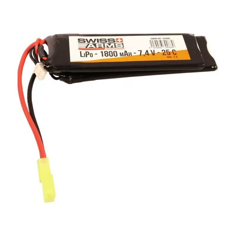 Batterie LiPo Double Stick 7.4v - 1800 mAh - 25C - Tamiya - Swiss Arms