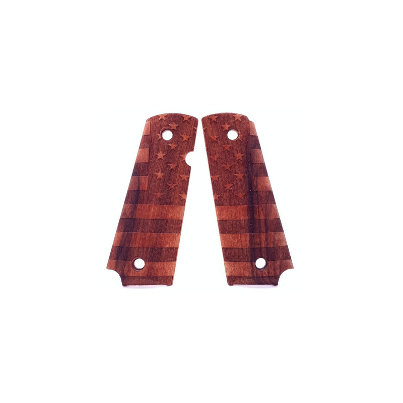 Swiss arms US Flag wood Pistol Grips for 1911