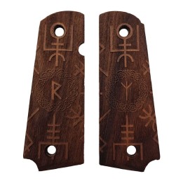Swiss arms Runes Wood Pistol Grips for 1911