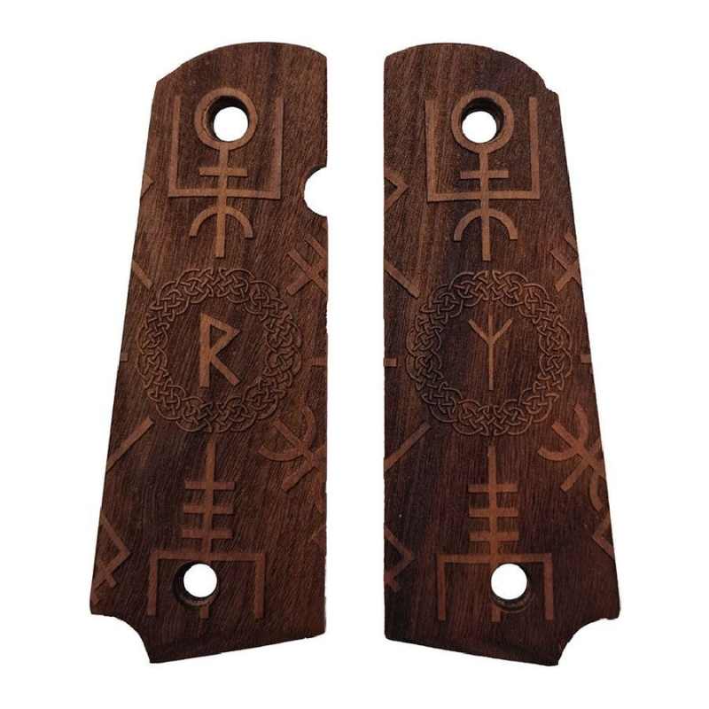 Swiss arms Runes Wood Pistol Grips for 1911