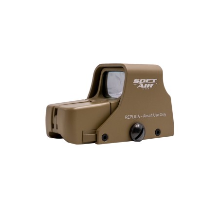 LUNETTE VISEE COMPACT CQB TACTICAL TAN CIBLE ROUGE/VERT