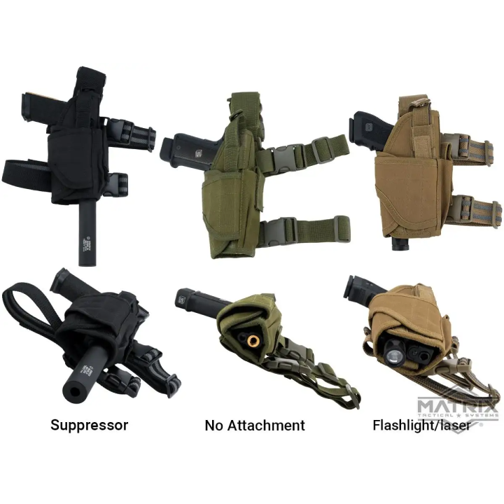 Holster de Cuisse Tornado Matrix Gaucher Digital Desert | Airsoft