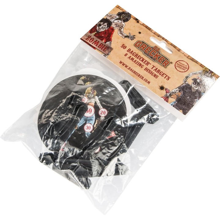 Lot de 50 cibles Airsoft en plastique Design Zombie DG012