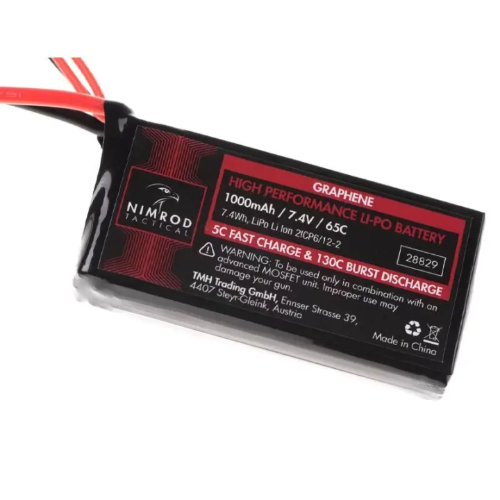 Batterie LIPO - 1000mAh 7,4V 65C – NIMROD