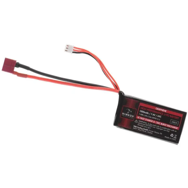Batterie LIPO - 1000mAh 7,4V 65C – NIMROD
