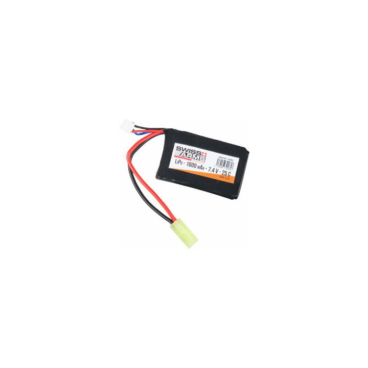 Batterie LIPO - 1600mAh 7,4V 25C - Swiss Arms