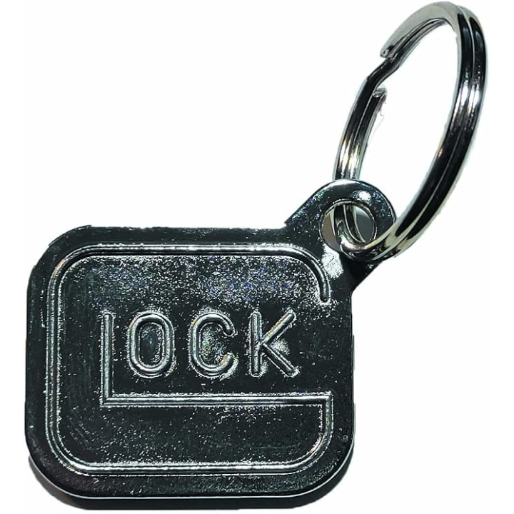 Glock Porte Clés Metal Chrome