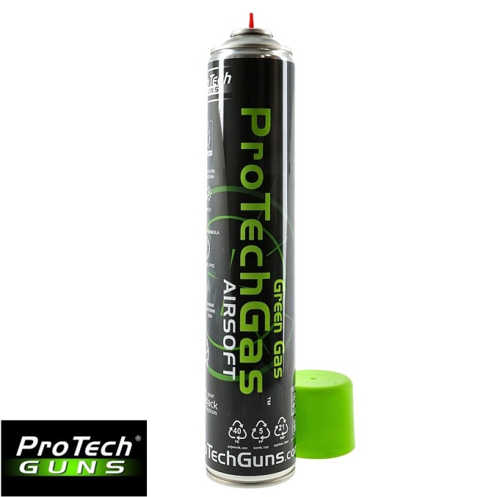 PROTECH GREEN GAS 1000ML - Produits Airsoft