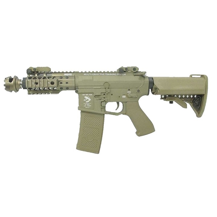 Réplique airsoft AEG G&P Rapid Gun Dark Earth, M4 compacte pour le CQB
